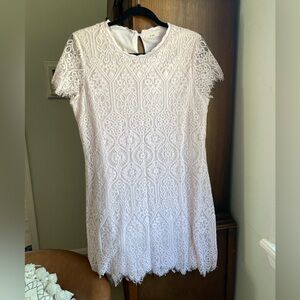 Women’s size large light pink lace dress